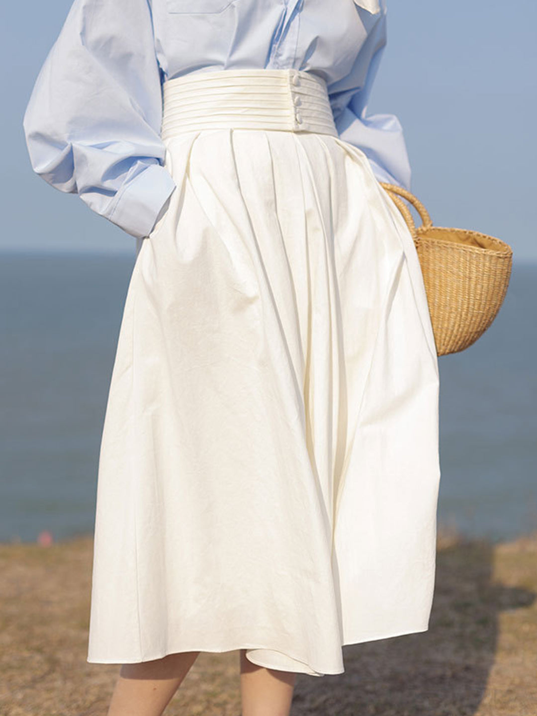 Midirock | A-Linie | Hohe Taille