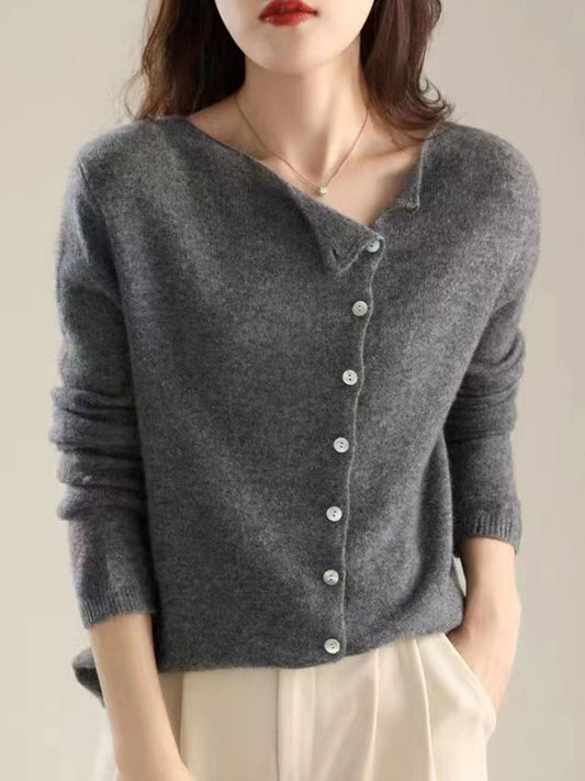 Strickpullover mit Knopfleiste | Elegant | Weich & Feminin